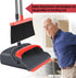 kelamayi Broom and Dustpan Set - Stand Up Combo for Home, Office, Indoor & Outdoor Sweeping (Black & Red)
