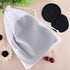 SIQUK 24 Pieces Reusable Cotton Rounds, Black Makeup Remover Pads, Washable Organic Bamboo