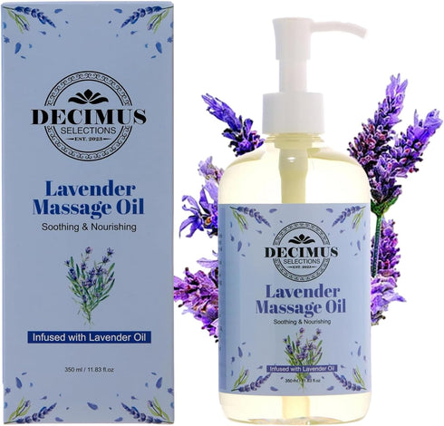 Pure Lavender Massage Oil with Essential Oil, Massage Therapy & Skin Moisturizing