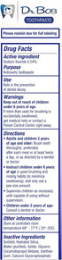 Dr. Bob Unflavored Anticavity Fluoride Toothpaste for Kids, Dentist-Recommended Gel with Xylitol, 4 oz., 1-Pack