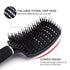 Vented Boar Bristle Detangling Brush, Single White Brush, Anti-Static, Wet or Dry Use, Fast Blow Drying (2 Pack)