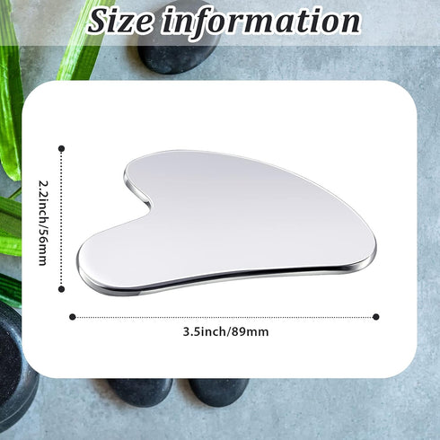 Nuanchu Stainless Steel Gua Sha Facial Tools, Lymphatic Drainage Massager for Face and Body