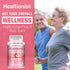 Healtionist 2 Packs 2000mg D3 K2 Gummies Immune 120 Counts Gummies Calcium Citrate with Vitamin Supplements for Women