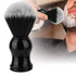 Shaving Brush with Wood Handle - Barber Cleaning Hairbrush Neck Duster for Salon and Home