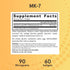 Jarrow Formulas MK-7 90 mcg, Bioactive Form of Vitamin K2, 60 Servings (Softgels), For Bone & Cardiovascular Health