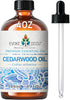 EVOKE OCCU Cedarwood Essential Oil 4 Oz, Pure Oil for Home Diffuser, Skin Massage, Candle, Soap Making