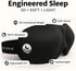 Nidra Contoured Eye Mask for Side Sleepers - 100% Light Blocking Sleep Mask for Travel & Lash Extensions, Purple