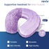REVIX Neck Heating Pad Microwavable, Moist Heat Therapy Neck Warmer for Pain Relief, Weighted Neck Wrap (Purple)