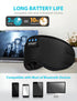 TOPOINT Bluetooth Sleep Mask, Eye Mask with Wireless Headphones, Silk Sleeping Eye Cover, Travel Music Headsets