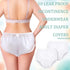 Weewooday 10 Pcs Adult Plastic Pants, Medium, White, Waterproof Incontinence Underpants, EVA Pull on Cover Pants, Leak