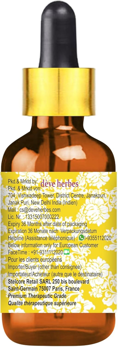 Deve Herbes Pure Pennyroyal Essential Oil, Steam Distilled with Glass Dropper, 10ml (0.33 oz)