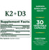 Nature's Bounty K2 + D3, 30 Capsules