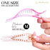 RC ROCHE ORNAMENT 6 Pcs Womens Thin Curved Eyelet Side Slide No Slip Hair Clip, Medium Transparent Multicolor Beauty