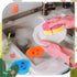 6 Pcs Cute Dog Dual Sided Scrub Sponge - Temperature Sensitive Non-Scratch Sponges for Kitchen, 3 Colors