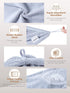 Hicober Microfiber Hair Towel - 3 Packs Hair Turbans for Wet Hair, Drying Wrap Towels (Blue, Grey, Pink)