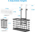 Hair Tool Organizer, 3 in 1 Blow Dryer Holder, Wall Mounted/Cabinet Door Storage for Styling Tools