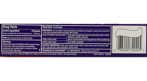 Close-Up Fluoride Toothpaste, Freshening Red Gel 4 oz (Pack of 6)