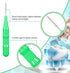 Patelai 350 Pieces Interdental Brush Tooth Floss, Tooth Cleaning Tool, Soft Picks Refill Dental Flosser (Mixed Color)