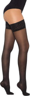 Healthweir Sheer Compression Thigh High Stockings for Women, 15–20 mmHg, Medical Support Hose, Closed Toe, Black (3)