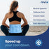 REVIX Gel Ice Pack for Back Injuries and Pain Relief - Soft Plush Lining Ice Wrap (16 × 9 ")
