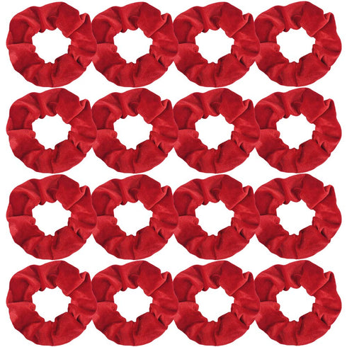 Semato 16 Pack Christmas Red Velvet Scrunchies for Hair, Hair Ties Ropes for Women or Girls Accessories