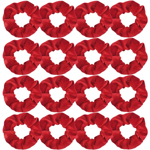 Semato 16 Pack Christmas Red Velvet Scrunchies for Hair, Hair Ties Ropes for Women or Girls Accessories