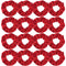 Semato 16 Pack Christmas Red Velvet Scrunchies for Hair, Hair Ties Ropes for Women or Girls Accessories