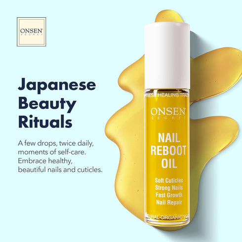 Organic Cuticle Oil for Nails, USA Made Japanese Treatment for Damaged Nails, Nail Strengthener 10ml