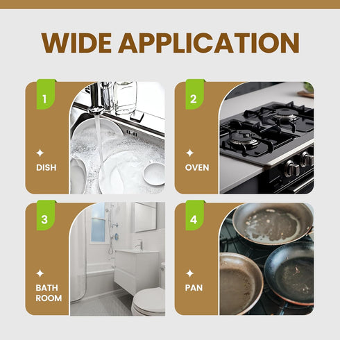 HELIME Natural Dishwand Refills Sponge - Non Scratch Sisal Hemp Replacement Brush Head for Kitchen Cleaning