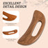 Mozeat Lens Wooden Cellulite Massager, Body Guasha Tool Lymphatic Drainage Massager Muscle Scraper Back Massage Tool