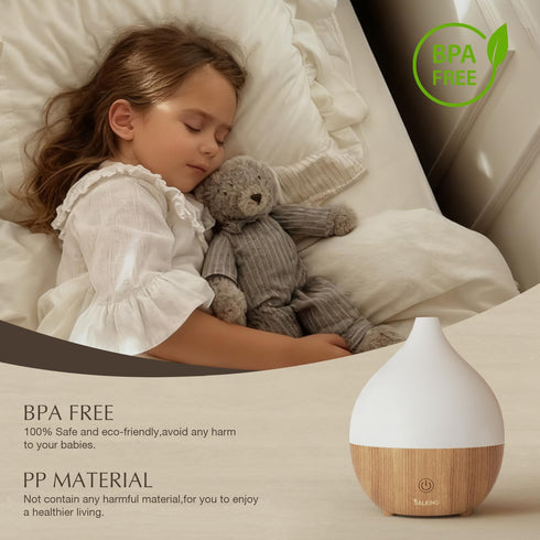 Set, 100ml SALKING Essential Oil Diffuser with Luxury Hotel Fragrance Oil Small Ultrasonic Aromatherapy Diffuser, Auto