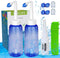 2PCS-PACK Sinus Rinse Bottle with 4 Sprayer + 1 Moisturizing Nasal Pump - 300ml Nasal Irrigation Kit for Adults and