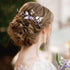 PAGOW 2PCS Leaf Hair Combs, Purple Rhinestone Hair Clips for Women, Girls, Bride, Bridesmaid