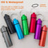 Small Portable Pill Organizer Keychain, 3 Pack Waterproof Metal Pill Holder for Travel