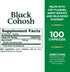 Nature's Bounty Black Cohosh Root Pills and Herbal Health Supplement, Natural Menopausal Support, 540 mg, 100 Capsules