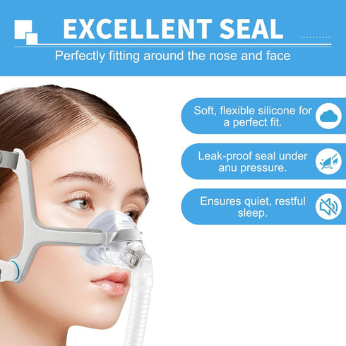 N20, 2 Packs, Replacement Cushion for ResMed AirFit Nasal Mask Cushion Replacement, Reliable Seal Perfect Fit, Large