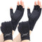 2 Pairs Copper Arthritis Gloves for Women, Compression Fingerless Hand Gloves for Pain Relief, Small