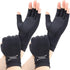 2 Pairs Copper Arthritis Gloves for Women, Compression Fingerless Hand Gloves for Pain Relief, Medium