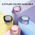 Leakproof Denture Case, Purple Denture Soaking Cup, False Teeth Container, Dental Bath Holder Storage Box for Traveling