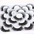 Newcally 3D Fake Eyelashes Pack, 10 Pairs, 18MM Dramatic Faux Mink Thick Long Volume False Eye Lashes