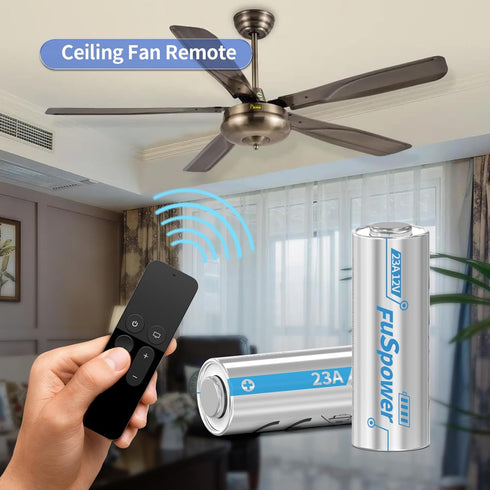 23A 12 Volt Battery L1028f MN21/23 Alkaline Batteries for Garage Door Opener, Remote, Doorbell - 5pcs
