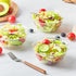 Qeirudu 12 oz Hard Plastic Bowls, 50 Pack Disposable Clear Plastic Salad Bowls for Ice Creams, Desserts, Fruits,