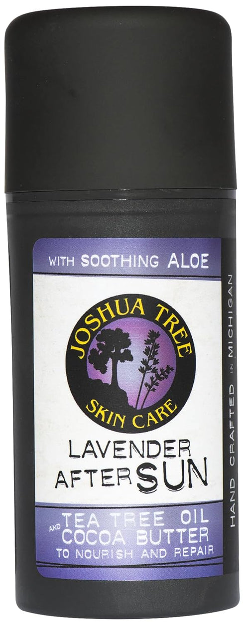 Joshua Tree Skin Care Lavender After Sun Lotion, Soothing Aloe, Tea Tree Oil, Cocoa Butter