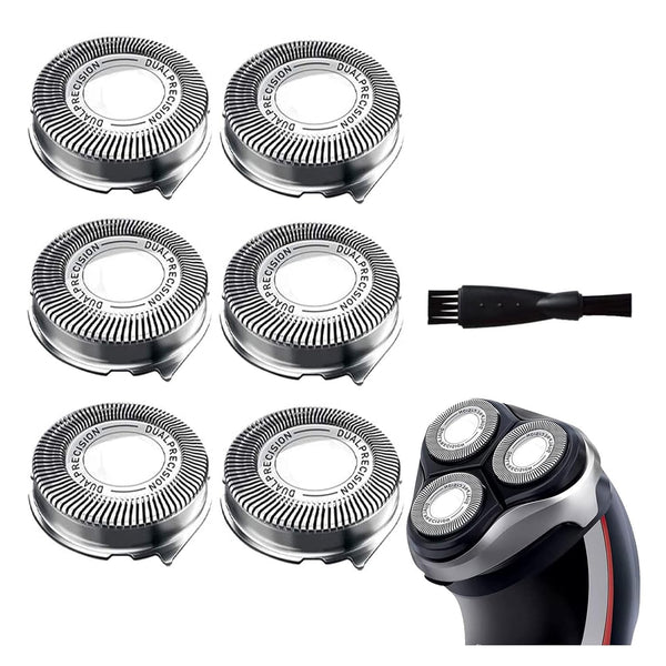 HQ8 Replacement Heads for Philips Electric Shavers, Compatible with Norelco Aquatec HQ8 Series Shaving Head, 6-Pack