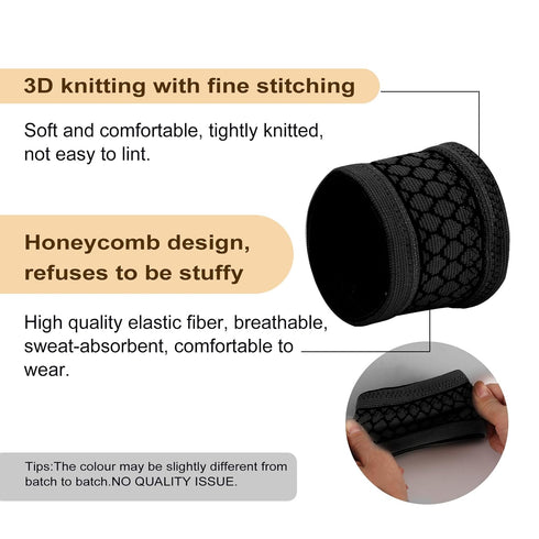 Diabetic Arm Band for CGM Sensor Protective Dia Band for Freestyle Libre Medtronic Dexcom Sensor Cover (BLACK, L)