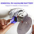 4 Pack 9V Batteries, Alkaline High Performance 9 Volt with 10-Year Shelf Life for Smoke Detector, Household Devices
