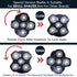 WAHFOX 5 Blades Magnetic Shaver Replacement Heads for SKULL SHAVER HEAD SHAVER