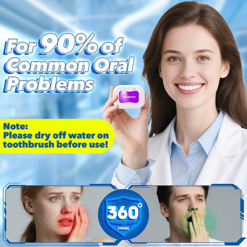 RRZIOM Toothbrush Sanitizer Case, Portable Toothbrush Covers Rechargeable, Rechargeable Toothbrush Cleaner Holder Case