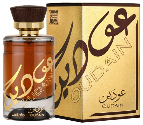 Lattafa Perfumes Oudain Eau De Parfum Spray for Men - 3.4 Ounce