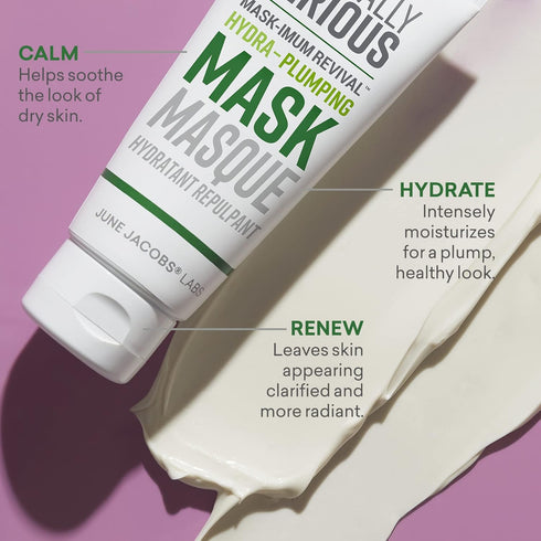 Naturally Serious Mask-imum Revival Hydra-Plumping Mask, Vegan Skincare Treatment with Hyaluronic Acid